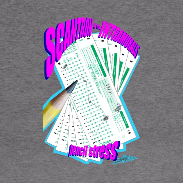 Scantron & the INTRAMURALS- pencil stress tour shirt by Popoffthepage